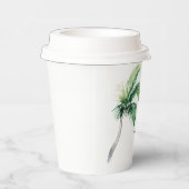 Gobelets En Papier Palm Tree Family Vacances Custom (Droite)