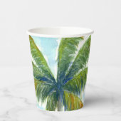 Gobelets En Papier Palmier Tropical Beach par beau temps (Gauche)