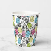 Gobelets En Papier Palmiers à grains d'ananas (Verso)