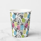 Gobelets En Papier Palmiers à grains d'ananas (Gauche)