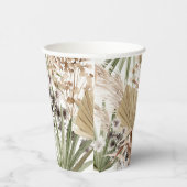 Gobelets En Papier Pampas douche nuptiale naturelle moderne fête (Droite)