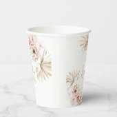 Gobelets En Papier Pampas Grass Boho Baby shower bohème (Droite)