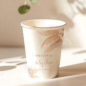 Gobelets En Papier Pampas herbe baby shower boho