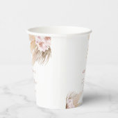 Gobelets En Papier Pampas herbe baby shower boho (Droite)