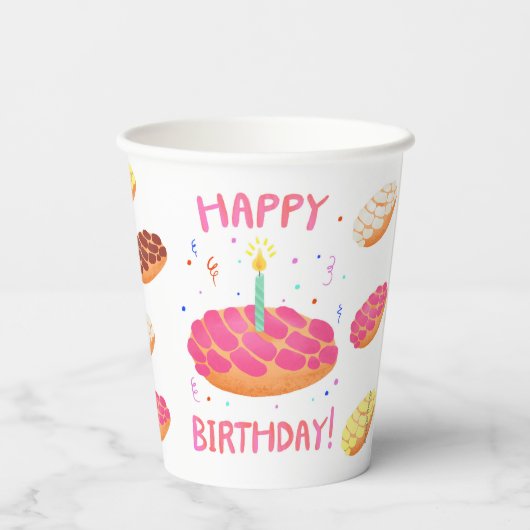 Gobelets En Papier Pan Dulce Concha (Verso)