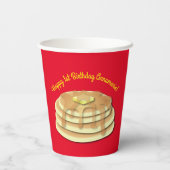 Gobelets En Papier Pancake Anniversaire Fête Flapjack Cute Enfants (Verso)
