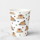 Gobelets En Papier Pancakes Berries Breakfast Brunch  (Gauche)