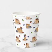 Gobelets En Papier Pancakes Berries Breakfast Brunch  (Droite)