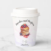 Gobelets En Papier Pancakes et Pacificateurs Baby shower Brunch (Recto)