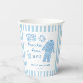 Gobelets En Papier Pancakes, Pacis & PJs Boy Baby Shower (Recto)