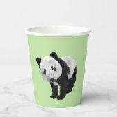 Gobelets En Papier Panda Cub Green (Recto)