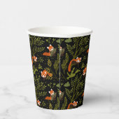 Gobelets En Papier Pandas rouges dans la Forêt Noire (Droite)