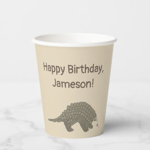 Gobelets En Papier Pangolins fête d'anniversaire