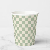 Gobelets En Papier Panneau de contrôle blanc vert et blanc désactivé (Gauche)