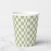 Gobelets En Papier Panneau de contrôle blanc vert et blanc désactivé (Droite)