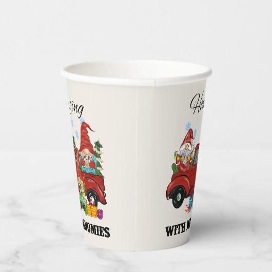 Gobelets En Papier Panser Avec Mes Gnomies - Noël mignon (Droite)