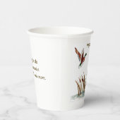 Gobelets En Papier Papa, Merci Mallard Au-Dessus De Cattails, Une Mém (Droite)