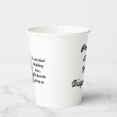 Gobelets En Papier Paper Cup Celebrating Recovery and Resilience (Gauche)