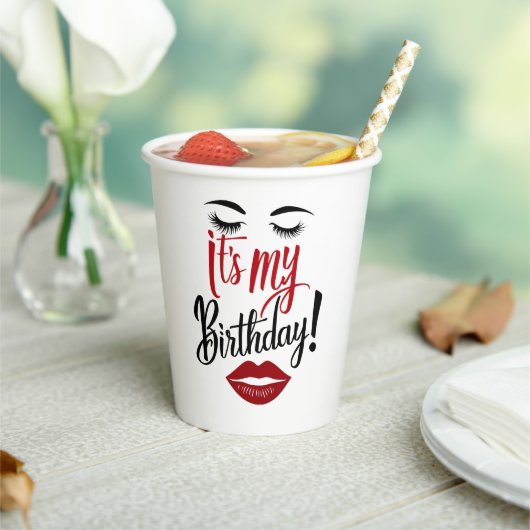 Gobelets En Papier Paper Cup - C'est mon anniversaire (Insitu)
