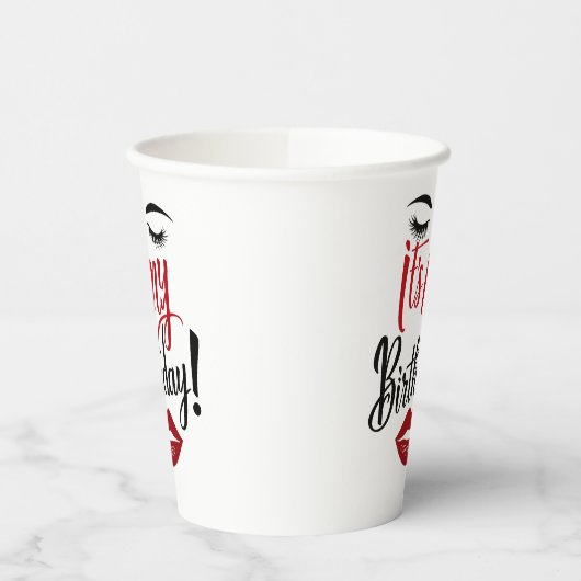 Gobelets En Papier Paper Cup - C'est mon anniversaire (Gauche)