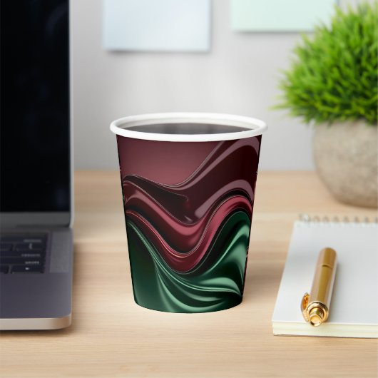 Gobelets En Papier Paper cup in stylish abstract graphic (Insitu)