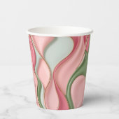 Gobelets En Papier Paper cup in stylish abstract graphic (Verso)