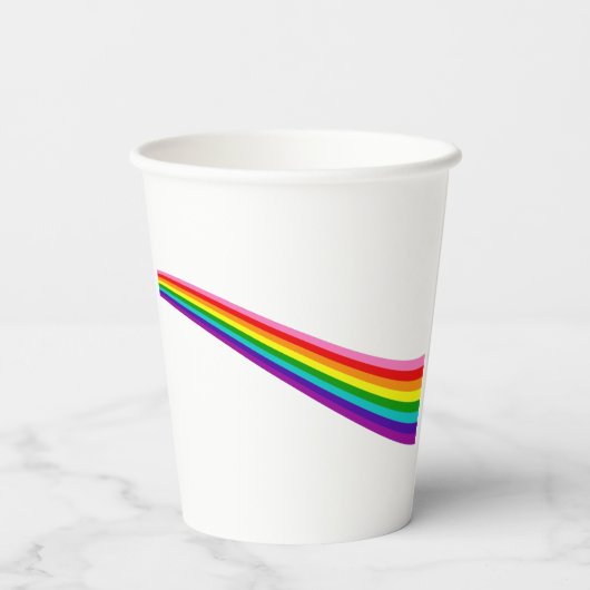 Gobelets En Papier Paper Cups Pride 2022 Rainbow Flag Parti LGBTQIA (Verso)