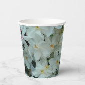 Gobelets En Papier Paperwhite Narcissus Fleurs blanches délicates (Recto)