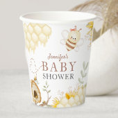 Gobelets En Papier Papier Baby shower Bumble Bee