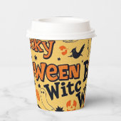 Gobelets En Papier Papier Boo Halloween (Verso)