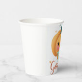 Gobelets En Papier Papier Citrouille gourmand Cu (Droite)