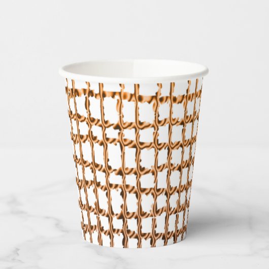 Gobelets En Papier Papier Coupe Beige Net (Gauche)
