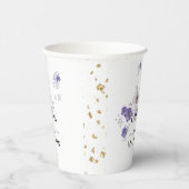 Gobelets En Papier Papier Cups pour Mariage Papillons Script (Droite)