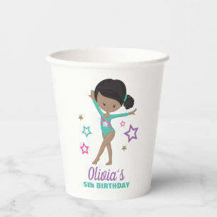 Gobelets En Papier Papier gymnastique Rose Violet Turquoise Fille Ann
