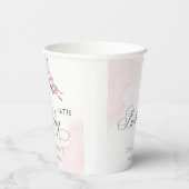 Gobelets En Papier Papillon Aquarelle Rose Bleu N'importe quel âge An (Droite)