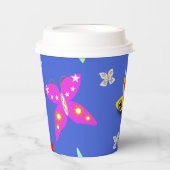 Gobelets En Papier Papillon coloré (Recto)
