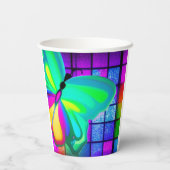 Gobelets En Papier Papillon d'art (Verso)