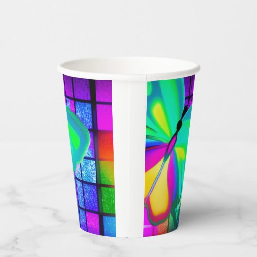 Gobelets En Papier Papillon d'art (Droite)