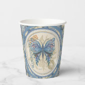 Gobelets En Papier Papillon du bureau de création G (Verso)
