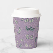Gobelets En Papier Papillon pourpre (Gauche)