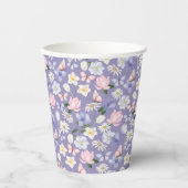 Gobelets En Papier Papillon pourpre (Recto)