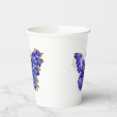 Gobelets En Papier Papillon Saphir Fleur (Gauche)