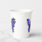 Gobelets En Papier Papillon Saphir Fleur (Droite)