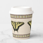Gobelets En Papier Papillon Southwestern jaune Swallowtail (Recto)