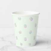 Gobelets En Papier Papillon Vert Menthe Anniversaire (Verso)