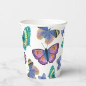 Gobelets En Papier Papillons (Verso)