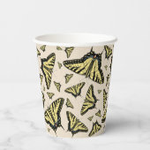 Gobelets En Papier Papillons à queue jaune du sud-ouest partout (Verso)