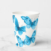 Gobelets En Papier Papillons Aquarelle Fête Prénatale Mariage Anniver (Droite)