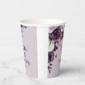 Gobelets En Papier Papillons aux fleurs blanches violettes 75e annive (Droite)