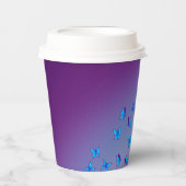 Gobelets En Papier Papillons Enchantés Violet (Recto)